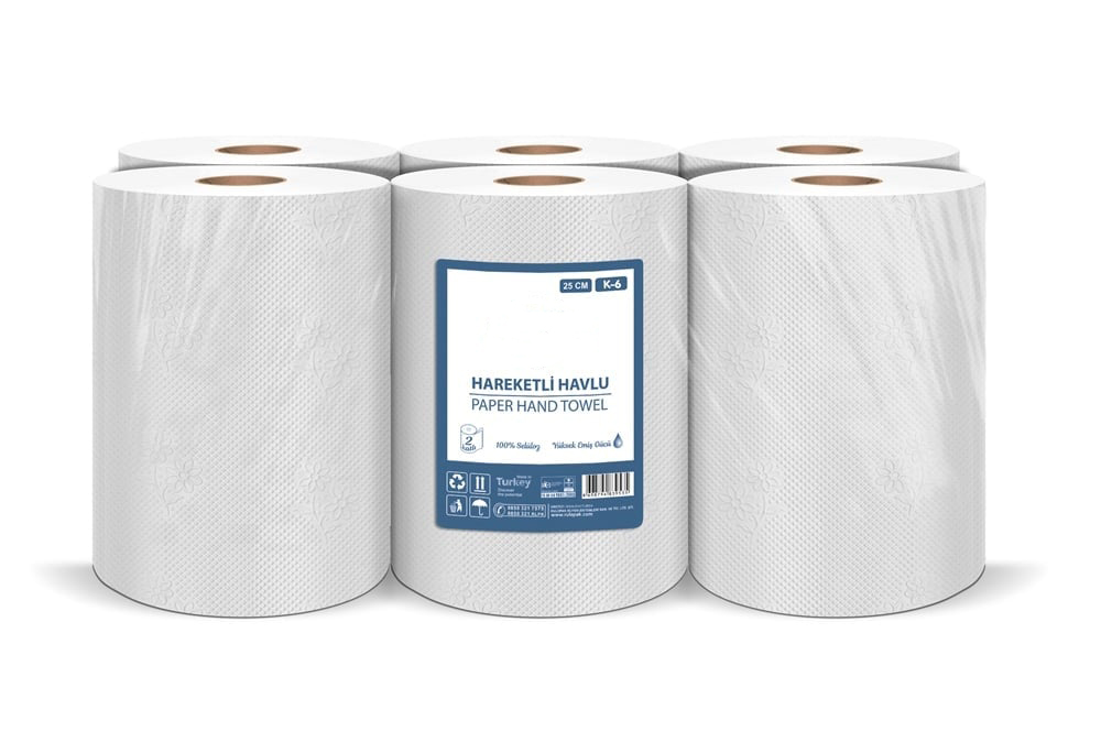  Hareketli Havlu 25 Cm 85 Mt 6 Lı Paket 6 Kg