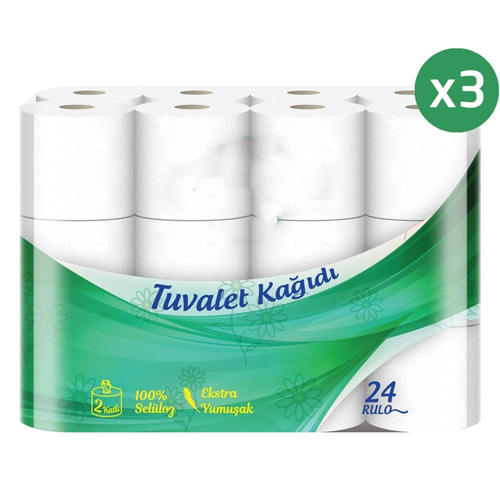 Tuvalet Kağıdı 2 Katlı 72 Li Paket