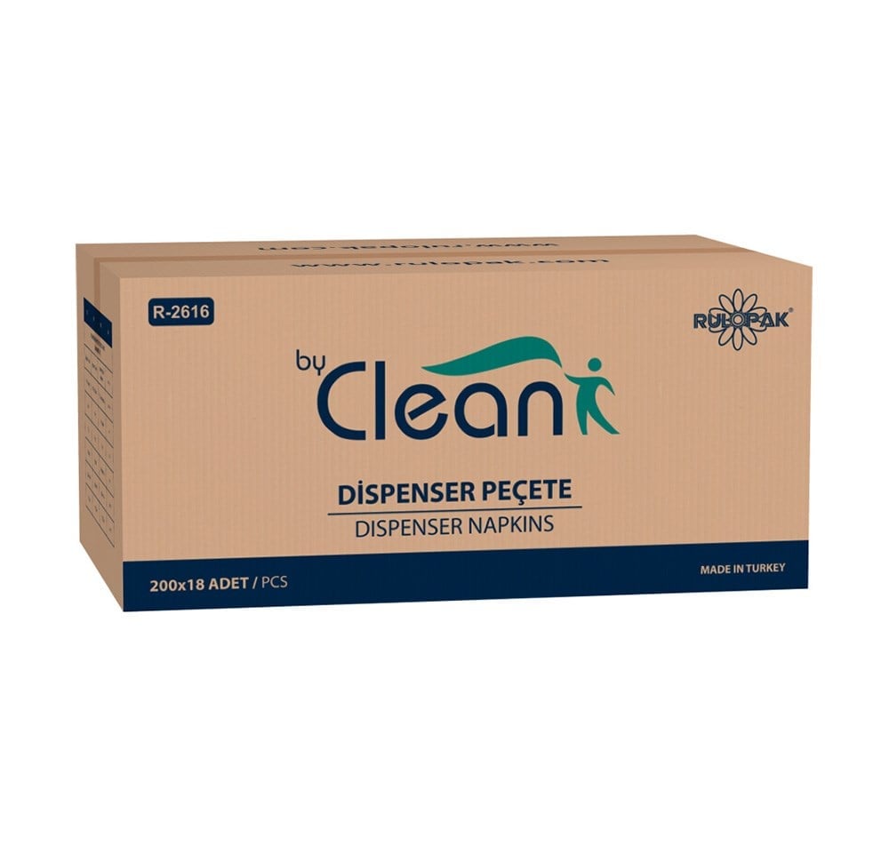 By Clean Dispenser Peçete 200 Yaprak 18 Li Paket