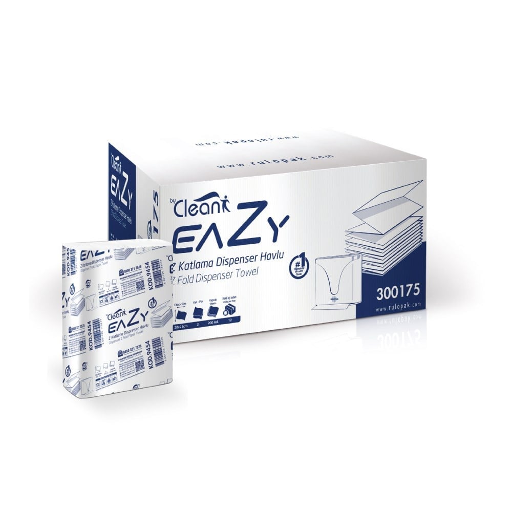 By Clean Eazy Z Katlama Havlu Kağıt 200 Yaprak 12 Li Paket