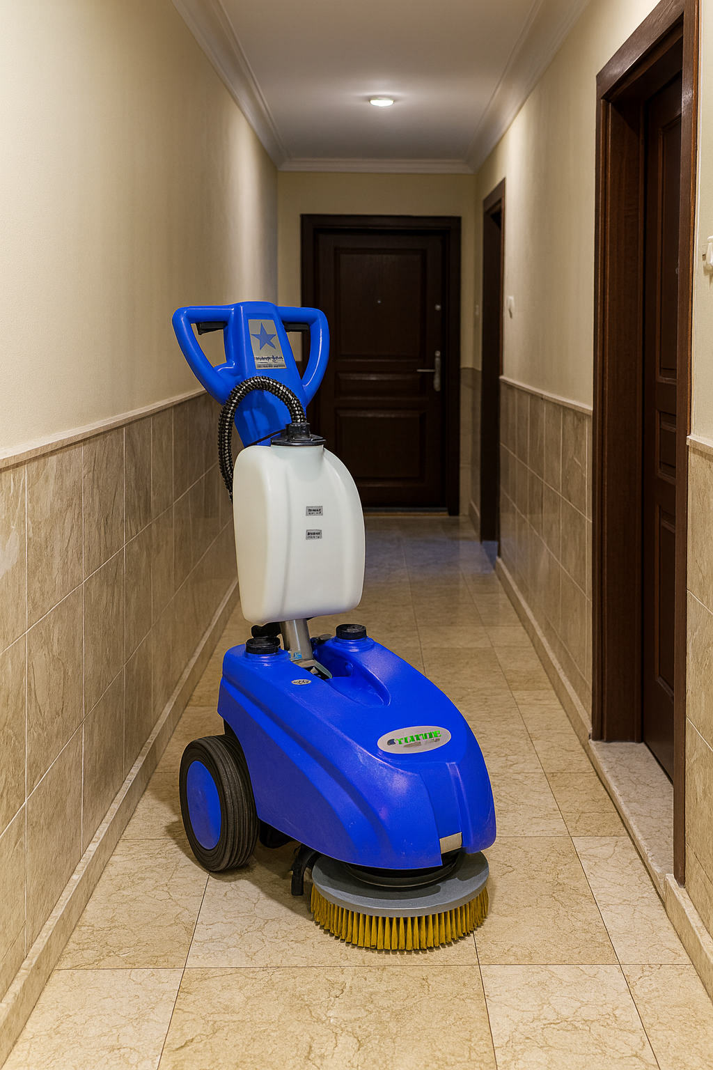 Dar Alan Zemin Temizleme Makinesi Akülü Cleanvac 