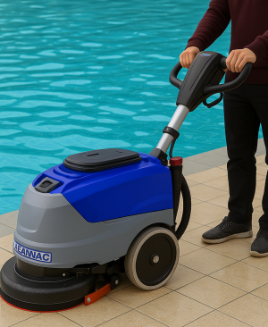 Kompakt Zemin Temizleme Makinesi Akülü Cleanvac B 180