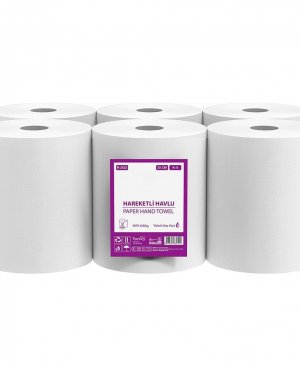 Hareketli Havlu 2 Katlı 25 Cm 125m 6 Lı Paket 9 Kg