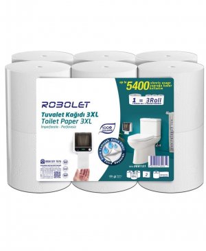 Robolet Tuvalet Kağıdı 2 Katlı 3XL 12 Li Paket
