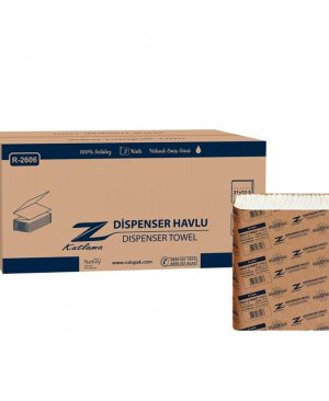 Z Katlama Havlu Kağıt 2 Katlı 200 Yaprak 12 Li Paket