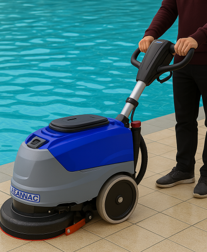 Kompakt Zemin Temizleme Makinesi Akülü Cleanvac B 180