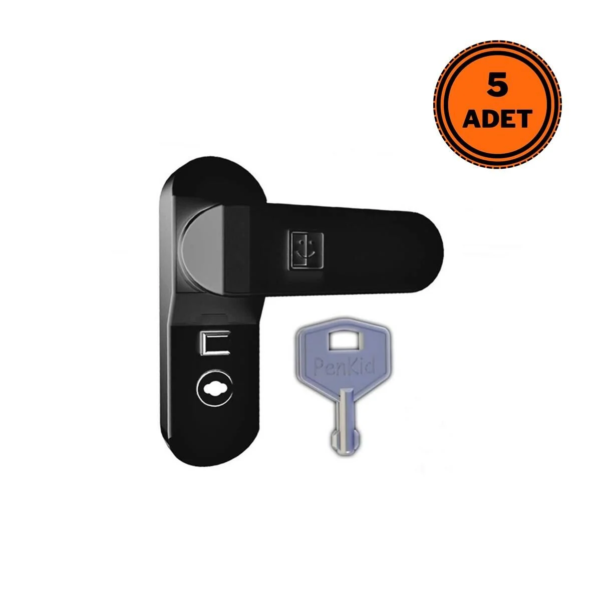5 Adet Penkid Pvc Pencere Çocuk Emniyet Kilidi Anahtarlı